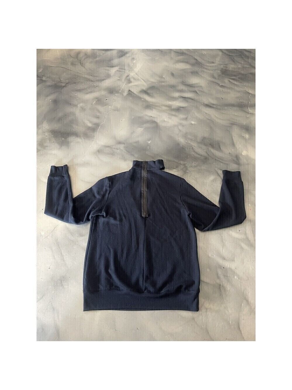 Bailey 44 Womens Long Sleeves Key Hole w/ NeckStrip Sweater Navy Blue Size Small - Picture 2 of 5